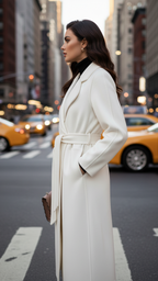Elena Luxe | Classic Belted Wrap Coat - Lumina