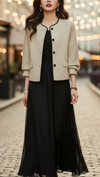 Elena | High Neck Jacket - Lumina