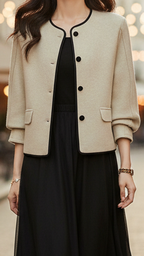 Elena | High Neck Jacket - Lumina