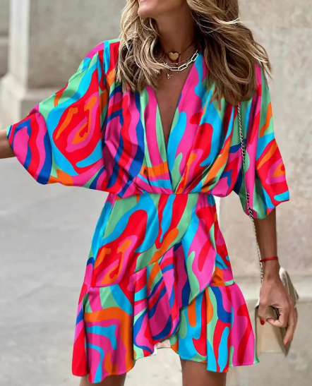 Francesca™ - Stylish Print Dress