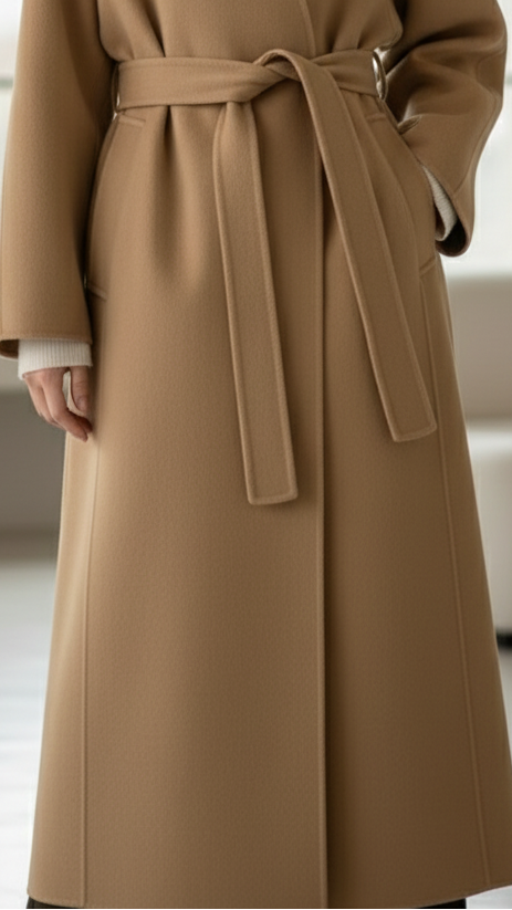 Elena | Kimono-Style Coat with Belt - Lumina