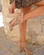 Ameline | Khaki Heels