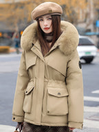 Chloe | Stylish Utility Parka Jacket with Faux-Fur Collar - Lumina