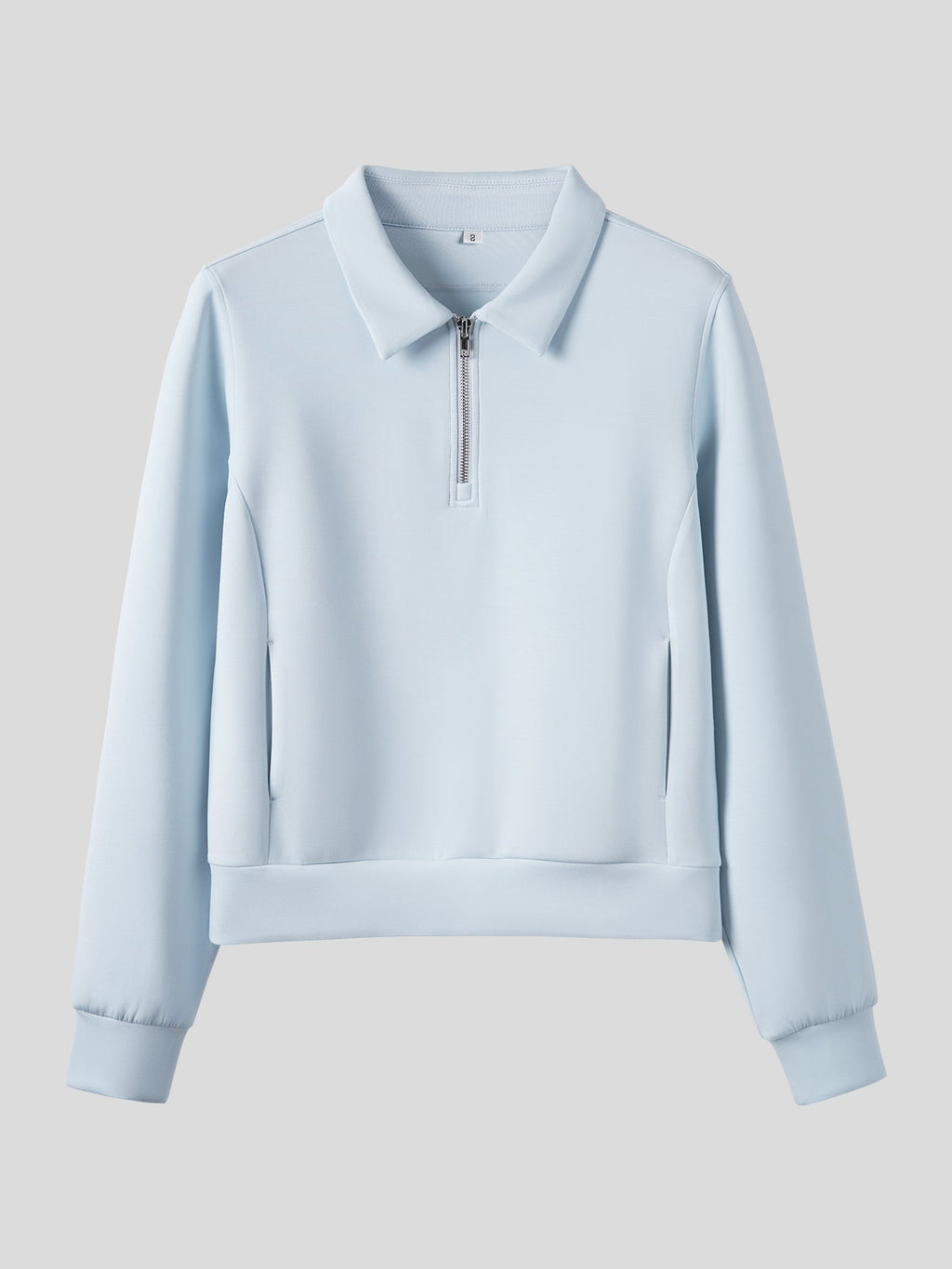 Modal Blend Collared Zip Tee Side Pockets