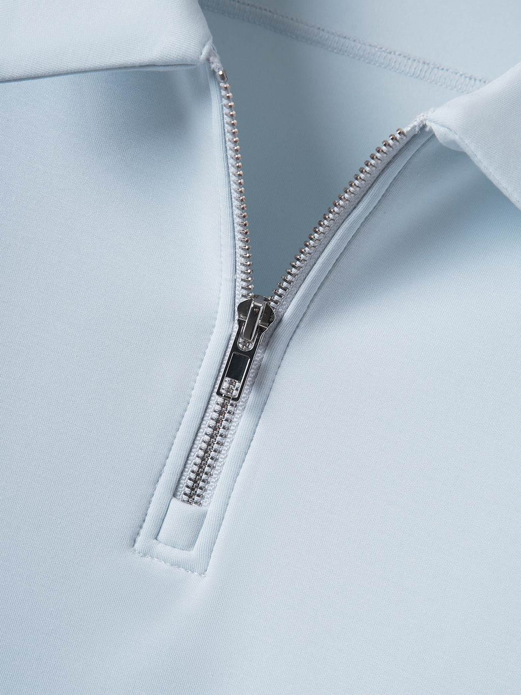 Modal Blend Collared Zip Tee Side Pockets