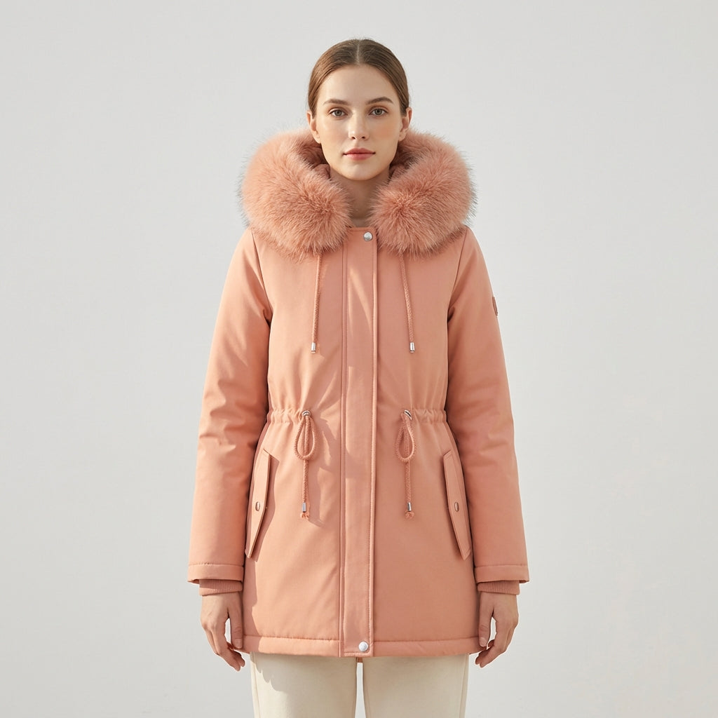 Daisy | Cozy Faux-Fur Lined Parka Coat with Adjustable Fit - Lumina