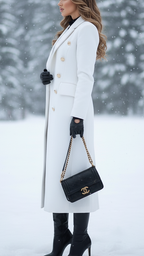 Elena Luxe | Double-Breasted Longline Coat – Lumina