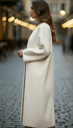 Elena | Oversized Longline Coat - Lumina