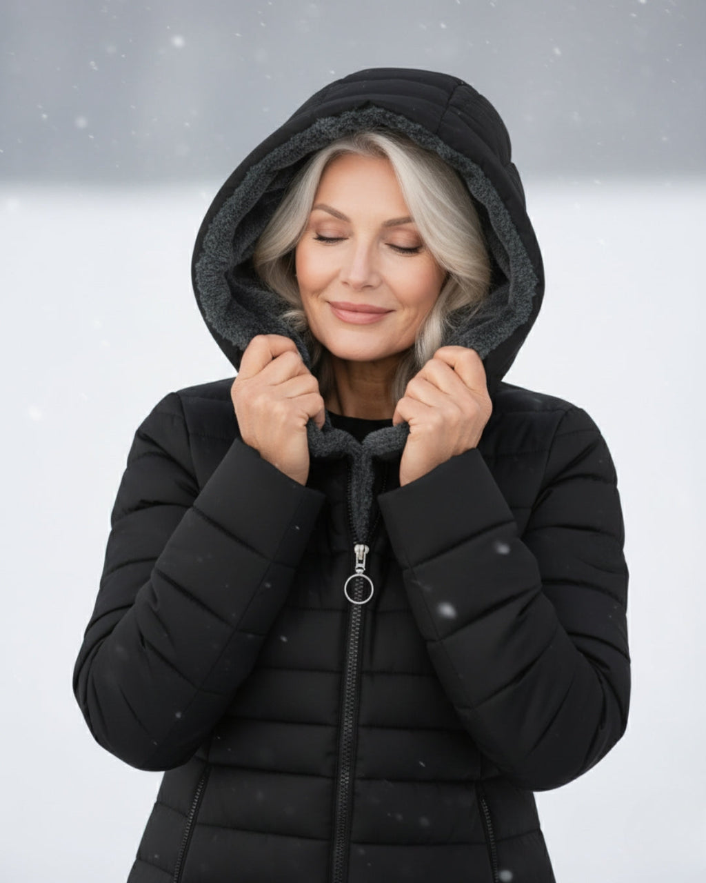 Grace | Elegant Fleece-Lined Puffer Jacket with Flattering Fit - Lumina
