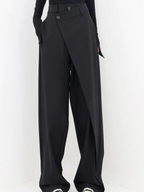Isabella | Chic Asymmetric Wide Leg Trousers - Lumina