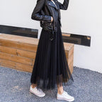 Isabella | Elegant Black Tulle Skirt with Flattering Fit - Lumina