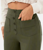 Isabella | Elegant High-Waisted Trousers with Flattering Fit - Lumina