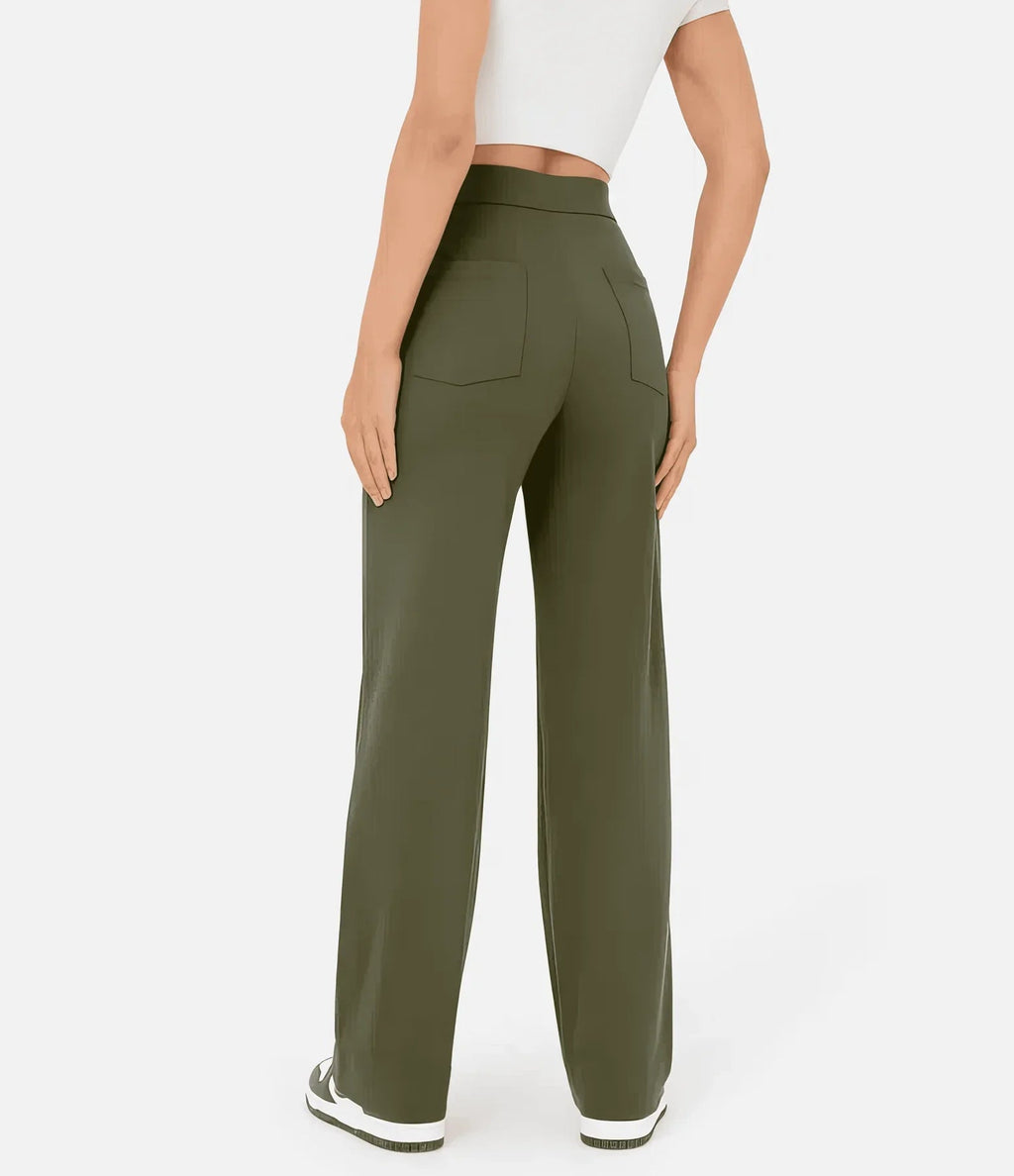 Isabella | Elegant High-Waisted Trousers with Flattering Fit - Lumina