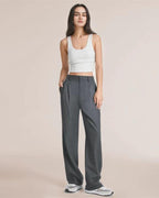 Isabella | Elegant High-Waisted Wide-Leg Trousers - Lumina