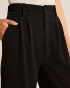Isabella | Elegant High-Waisted Wide-Leg Trousers - Lumina