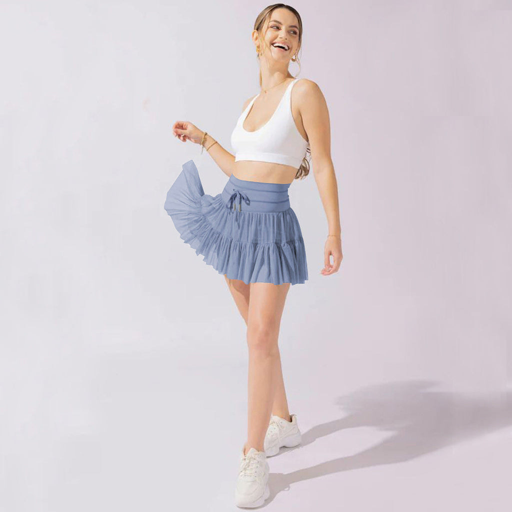 Isabella | Elegant Pleated Mini Skirt with Integrated Shorts - Lumina