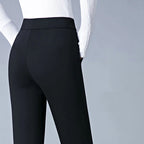 Isabella | Sleek High Waist Black Leggings with Faux Pocket - Lumina