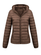 Isla | Lightweight Quilted Hooded Puffer Jacket with Fleece Lining - Lumina