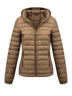 Isla | Lightweight Quilted Hooded Puffer Jacket with Fleece Lining - Lumina