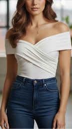 Luna | Sleeveless V-Neck Pleated Blouse - Lumina