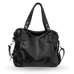 Lunelle | Spacious Black Handbag with Versatile Strap - Lumina