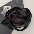 Lunelle | Spacious Black Handbag with Versatile Strap - Lumina