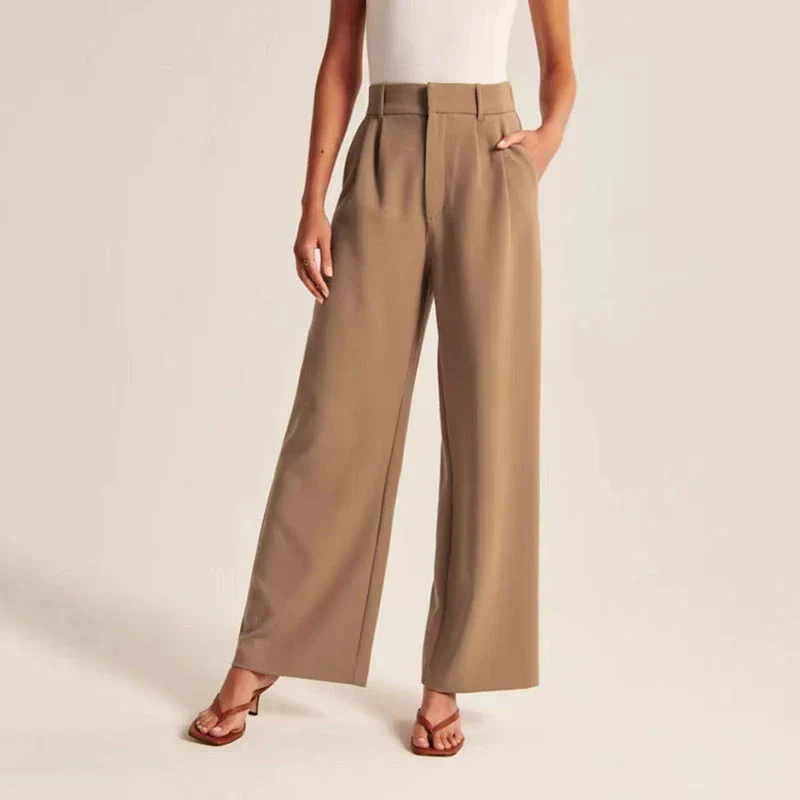 Marieke | Chic High-Waisted Wide-Leg Trousers - Lumina
