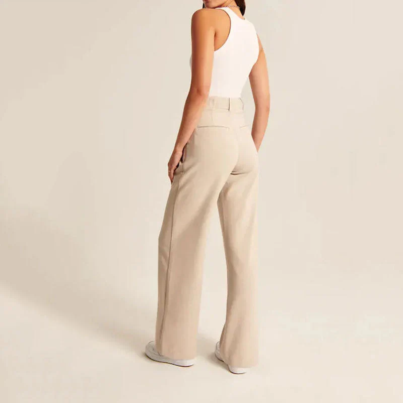 Marieke | Chic High-Waisted Wide-Leg Trousers - Lumina