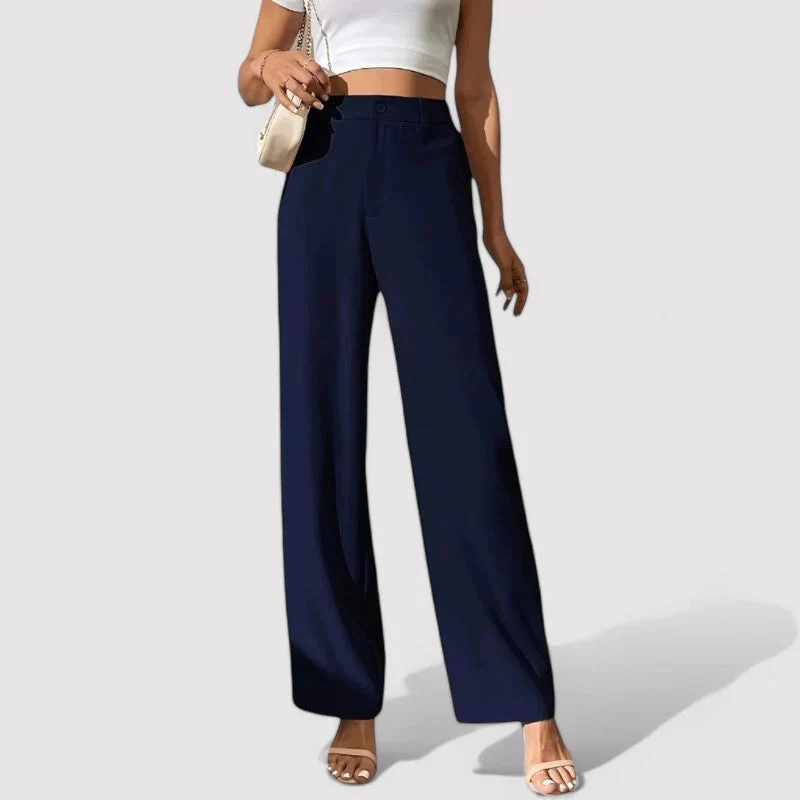 Marieke | Chic High-Waisted Wide-Leg Trousers - Lumina