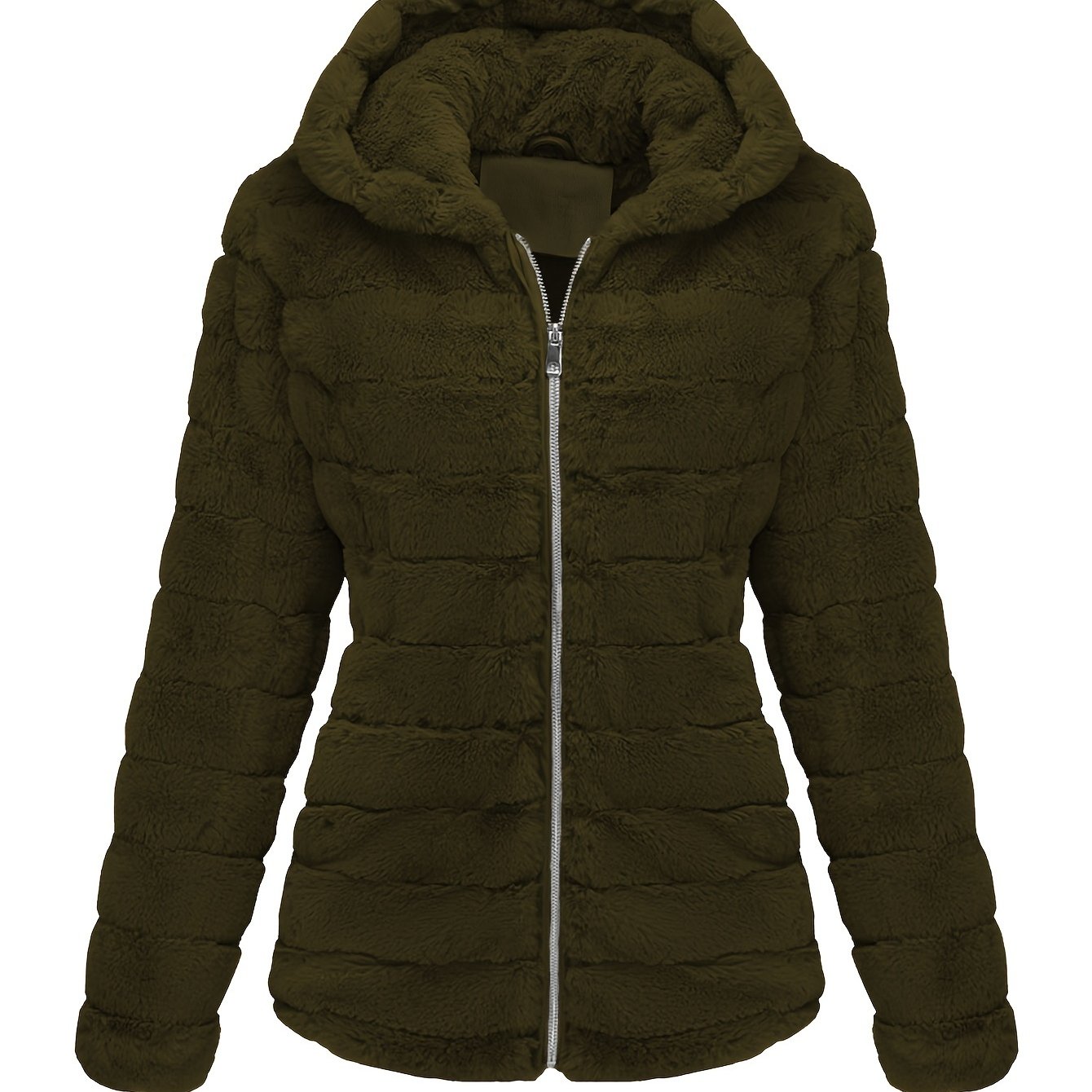Poppy | Cozy Plush Teddy Jacket with Zip Closure - Lumina