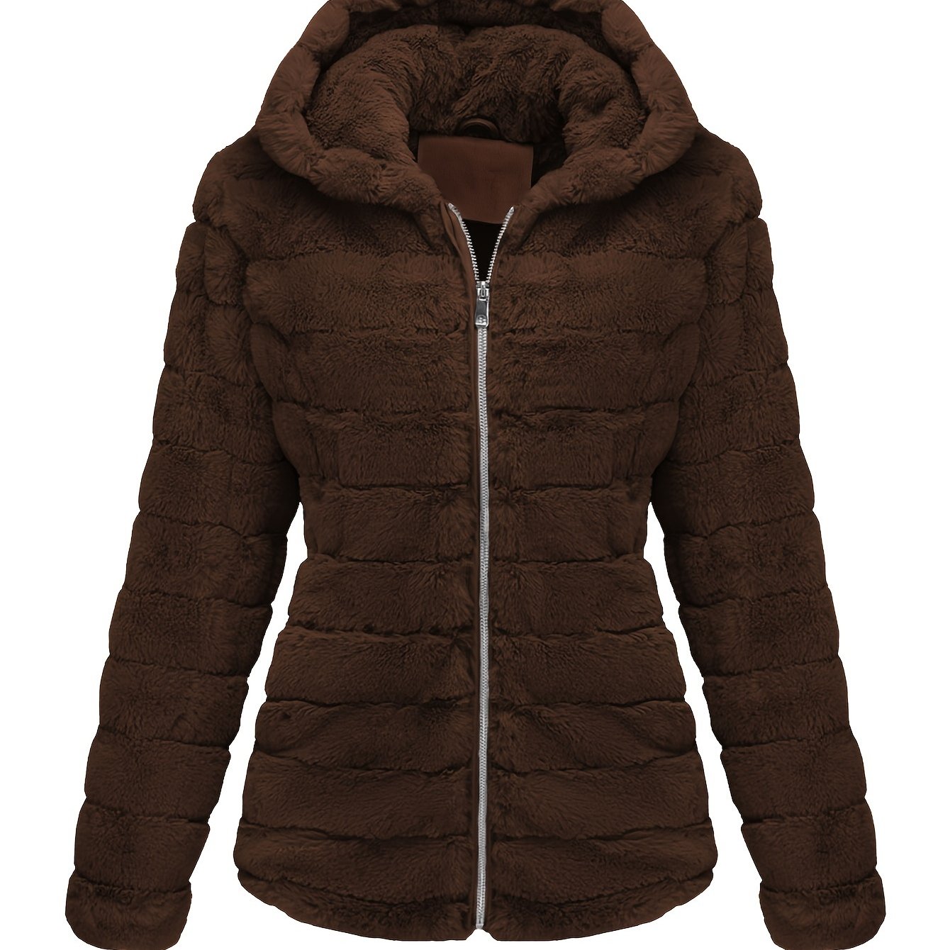 Poppy | Cozy Plush Teddy Jacket with Zip Closure - Lumina