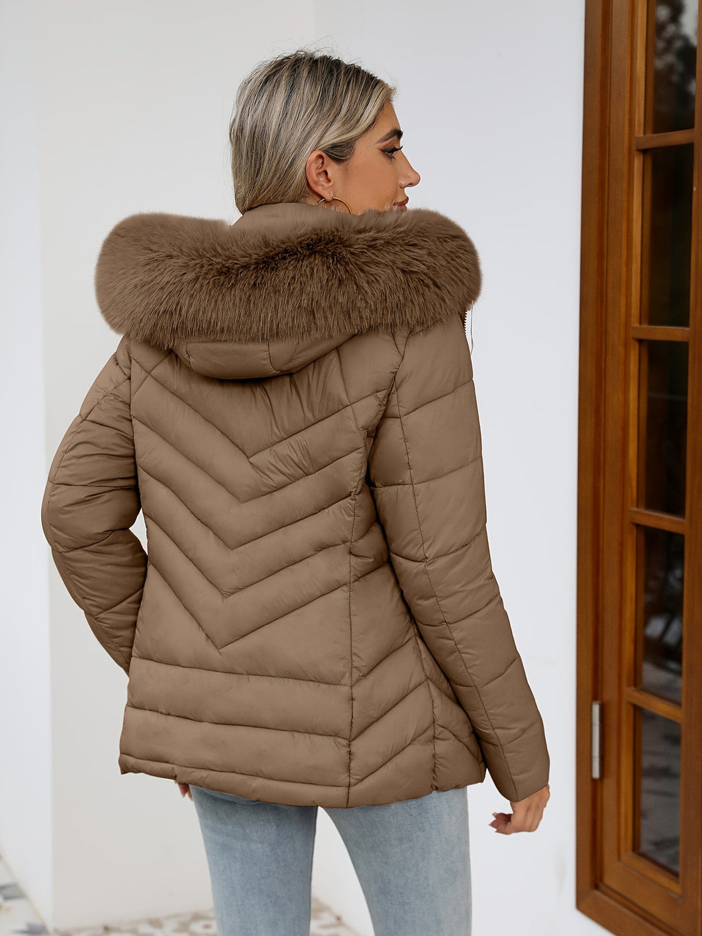 Ruby | Cozy Quilted Puffer Jacket with Faux-Fur Hood - Lumina
