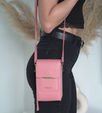 Sophia | Modern Vegan Leather Shoulder Bag with Touch Features - Lumina