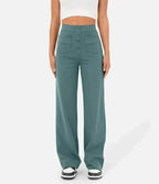 Victoria | Chic High-Waisted Trousers with Stretch Fabric - Lumina