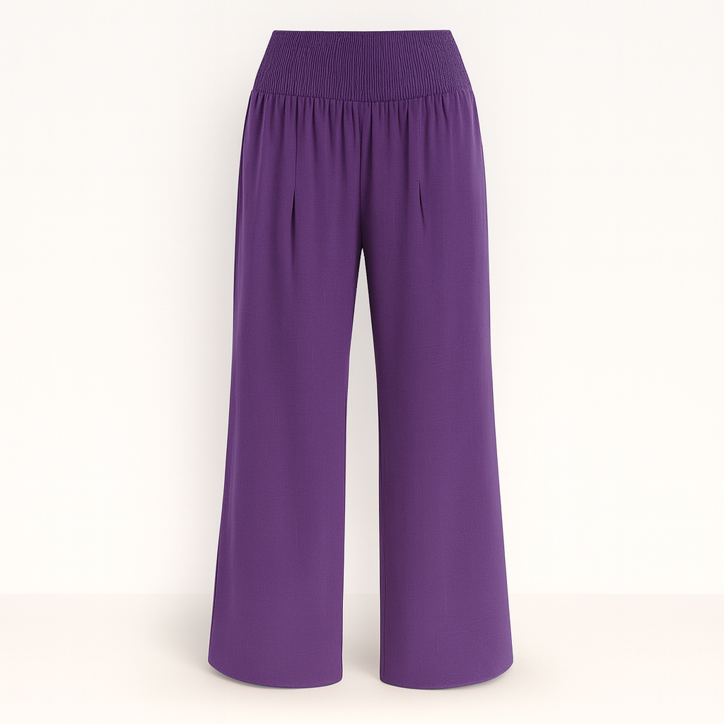 Victoria | Chic Lightweight Wide-Leg Trousers for Effortless Summer Style - Lumina