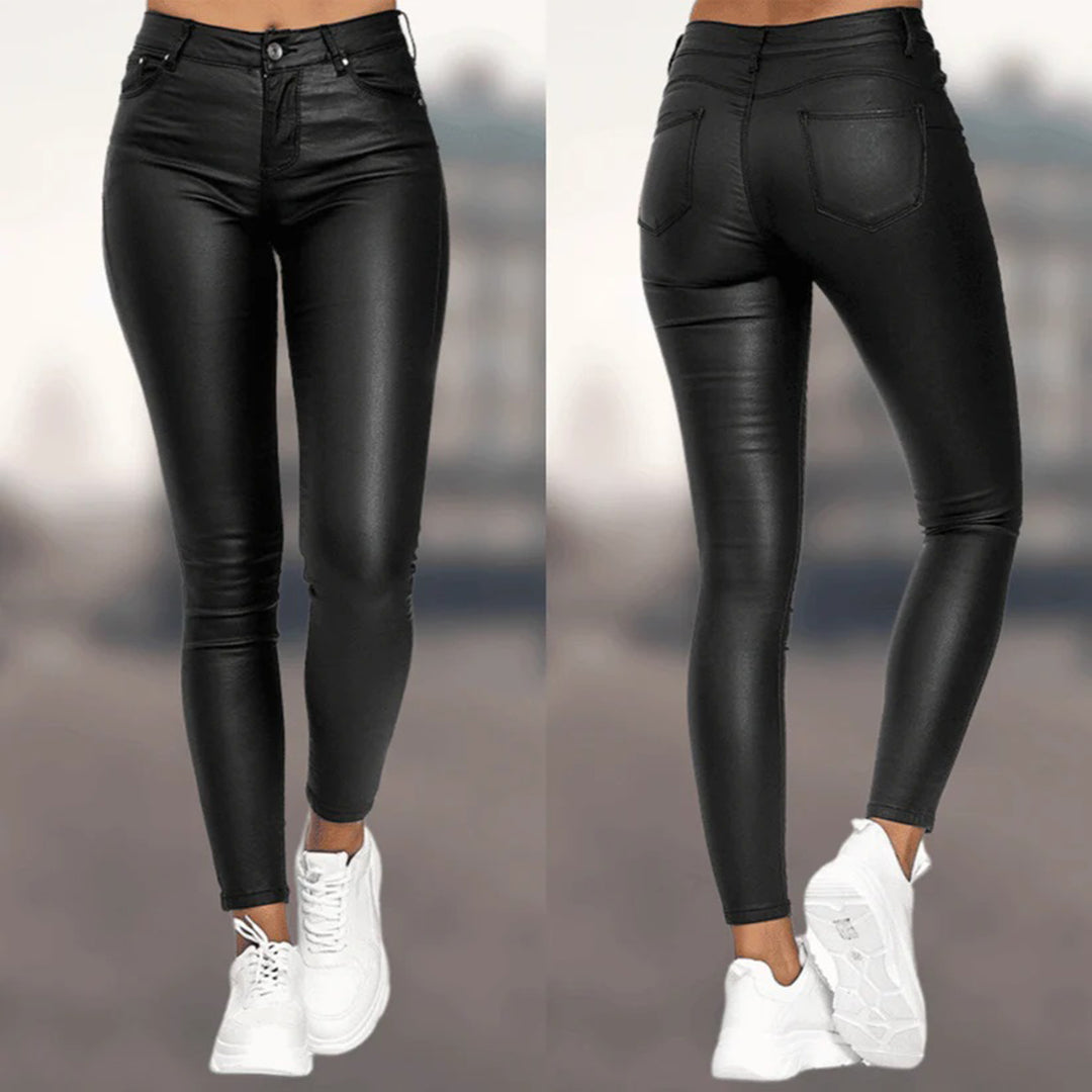 Victoria | Elegant Black Trousers with Comfortable Fit - Lumina