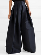 Victoria | Elegant High-Waisted Pleated Trousers - Lumina