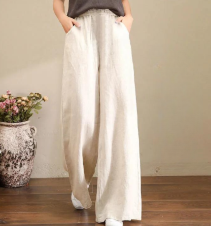 Victoria | Elegant Loose-Fitting Trousers with Chic Design - Lumina