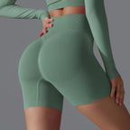 Victoria | Seamless High-Waisted Training Shorts - Lumina