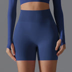 Victoria | Seamless High-Waisted Training Shorts - Lumina
