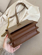 Victoria | Structured Elegant Chain Bag with Chic Detailing - Lumina