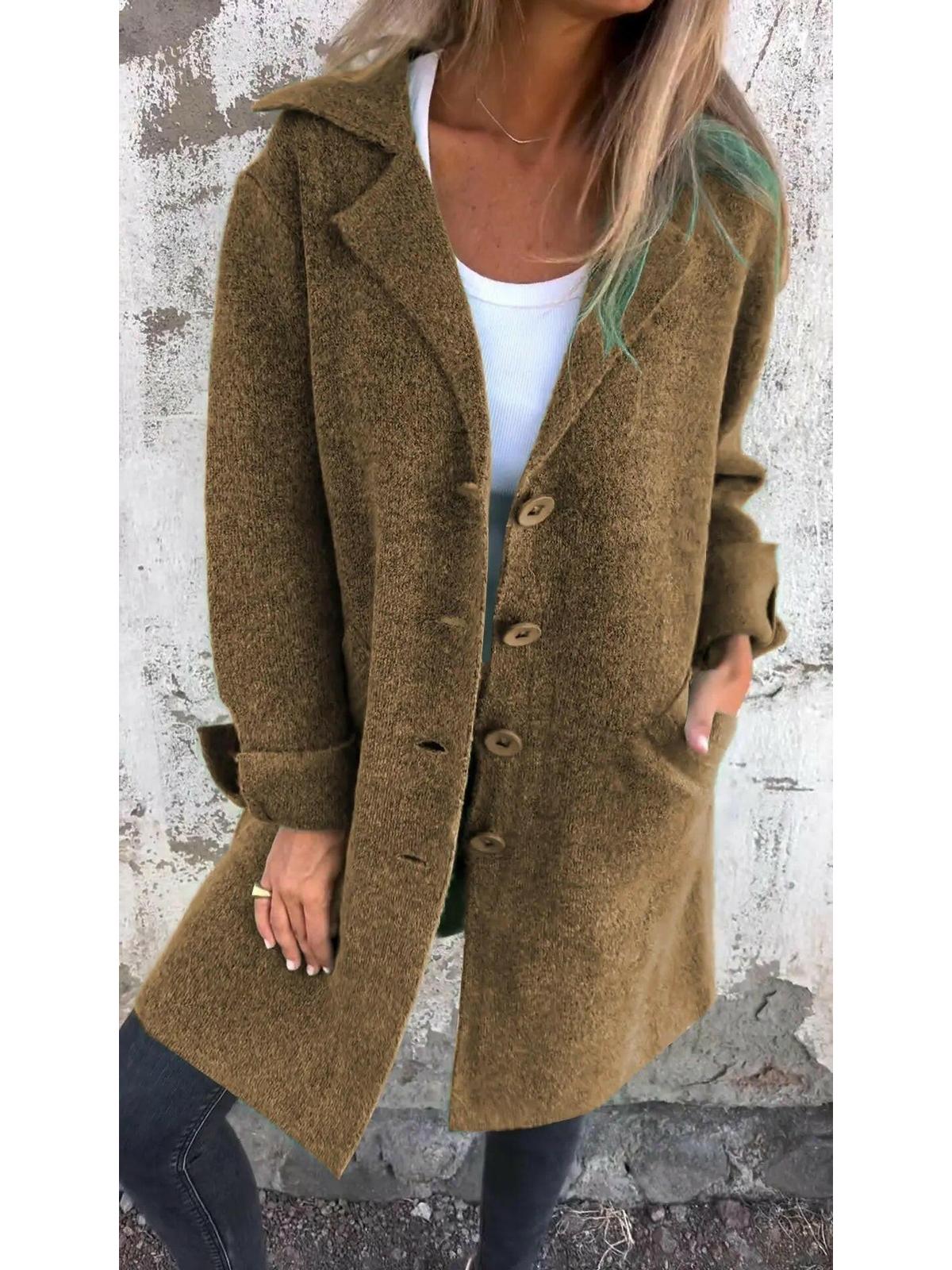 Ada™ | Stylish Long Knit Coat