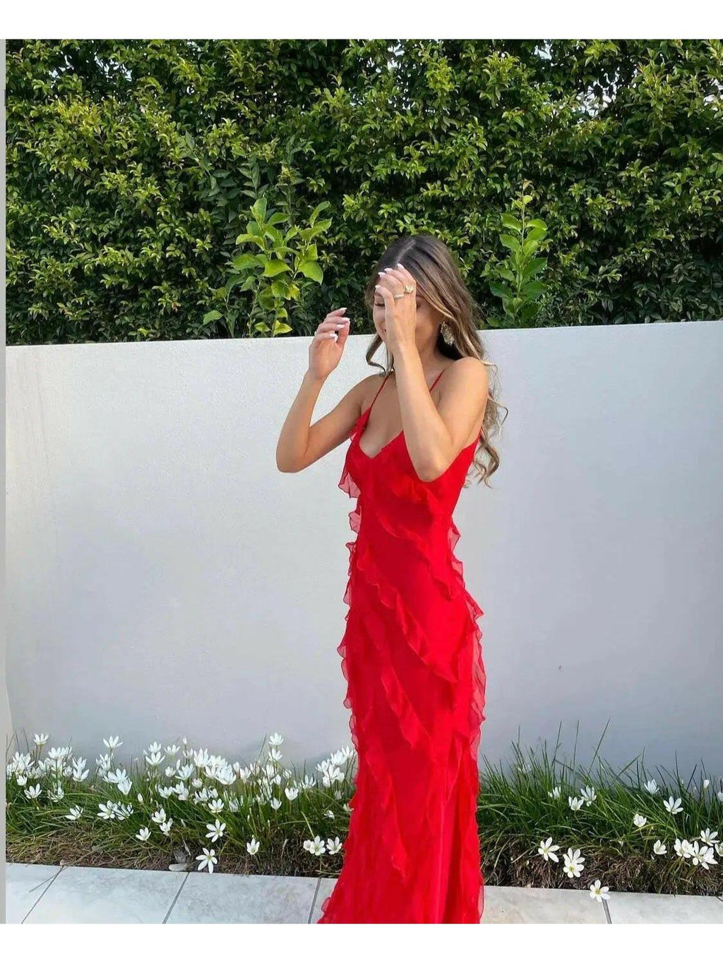 Aliza | Ruffled Maxi Dress