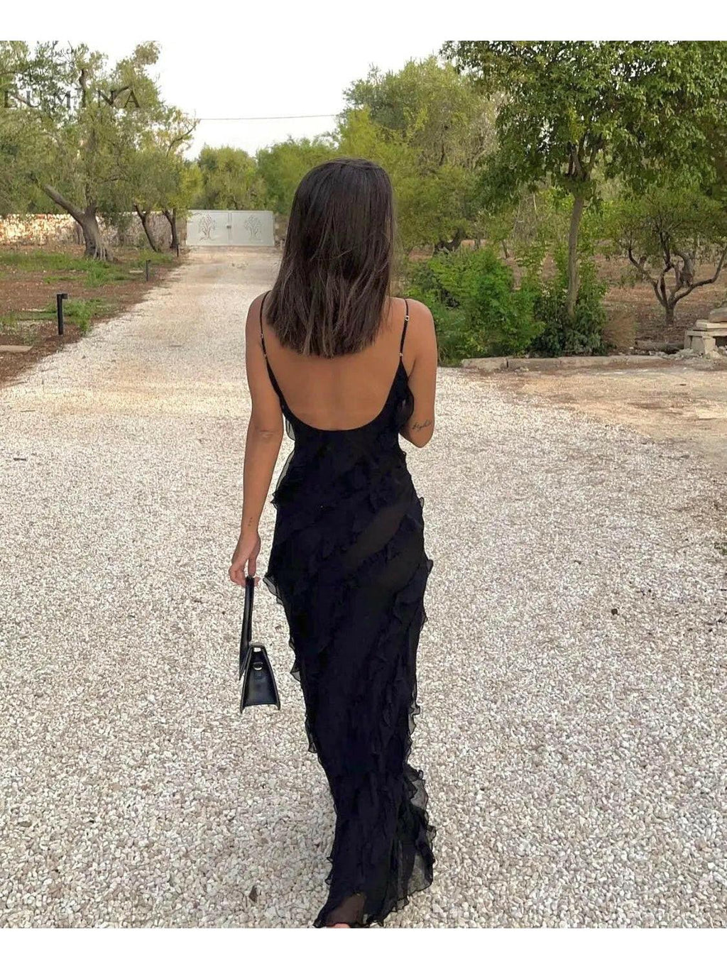 Aliza | Ruffled Maxi Dress