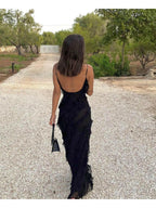 Aliza | Ruffled Maxi Dress