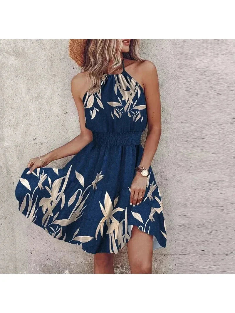 Angela™ - Chic Halter Dress