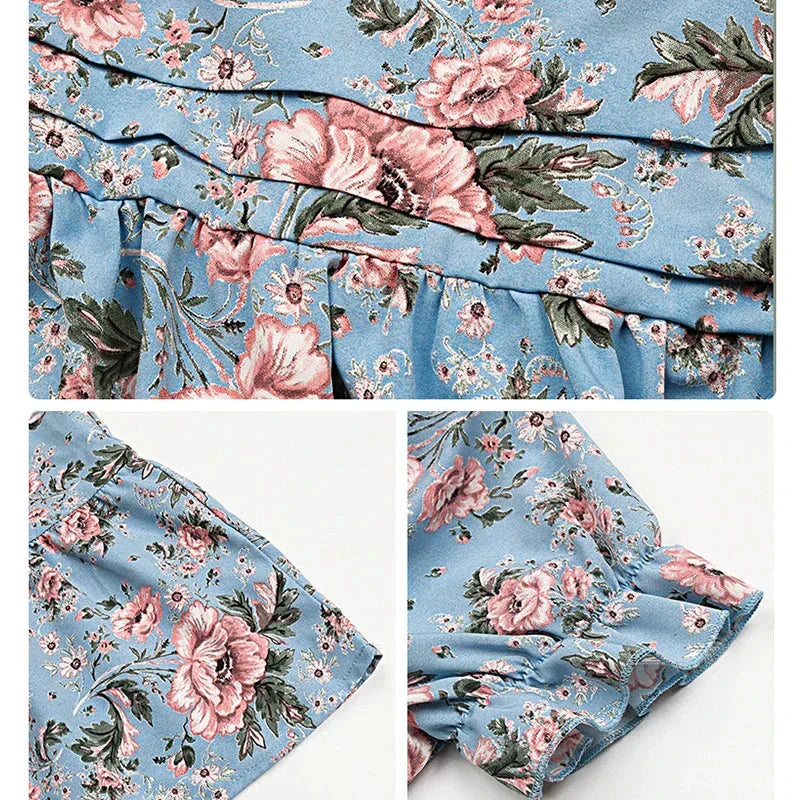 Astra Floral Print Midi | Midi Dress - Lumina