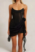 Aurora Nightfall | Corset Mini Dress - Lumina