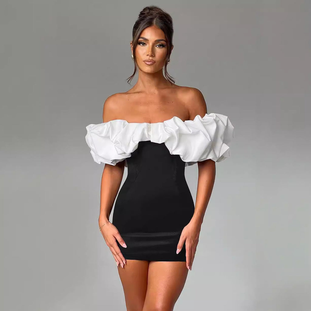 Aurora | Off Shoulder Mini Dress - Lumina