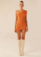 Aurora | One-Shoulder Mini Dress - Lumina